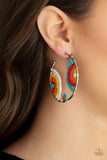 Rainbow Horizons - Multi Colored - Earrings - Life of the Party July 2021 - Paparazzi Accessories