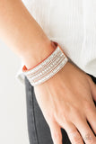 Rebel Radiance - Orange - Wrap - Snap Bracelet - Paparazzi Accessories