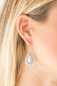 Regal Renewal - Silver - Pearl - Earrings - Paparazzi Accessories
