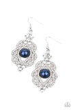 Rhinestone Renaissance - Blue - Pearl - Earrings - Paparazzi Accessories