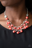 Seaside Soiree - Orange Coral - Bead - Necklace - Paparazzi Accessories
