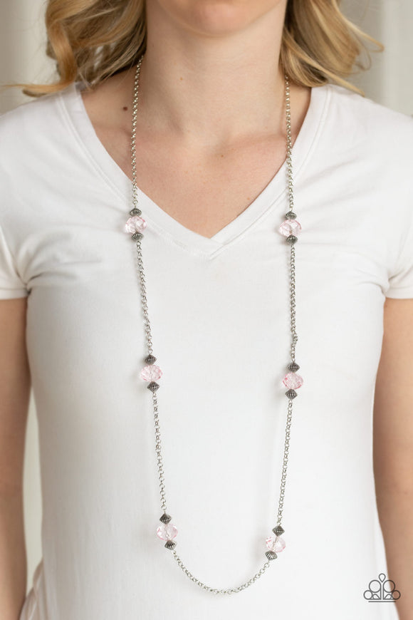 Season of Sparkle - Pink - Bead - Necklace - Paparazzi Accessories