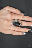 Sedona Sunset - Black - Stone - Ring - Paparazzi Accessories