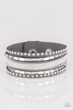 Seize The Sass - Silver - Wrap - Snap Bracelet - Paparazzi Accessories