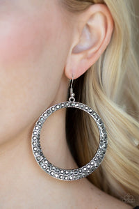 So Demanding - Silver- Earrings - Paparazzi Accessories