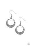 Socialite Luster - Silver - Earrings - Paparazzi Accessories