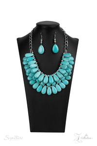 THE AMY - EXCLUSIVE ZI COLLECTION 2020 - NECKLACE AND MATCHING EARRINGS - PAPARAZZI ACCESSORIES