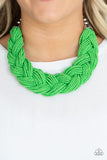 The Great Outback - Green - Seed Bead - Necklace - Paparazzi Accessories