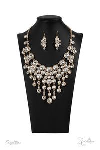 THE ROSA - EXCLUSIVE ZI COLLECTION 2020 - NECKLACE AND MATCHING EARRINGS - PAPARAZZI ACCESSORIES