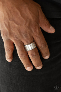 The Graduate - White - Silver - Men's Collection - Ring - Paparazzi Accessories
