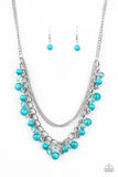 Wait and SEA - Blue - Bead - Necklace - Paparazzi Accessories