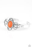 Dream COWGIRL - Orange - Stone - Cuff Bracelet - Paparazzi Accessories