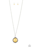 Desert Equinox - Yellow - Stone - Necklace - Paparazzi Accessories