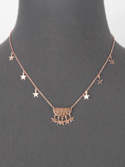 Star Charm - Rose Gold Tone - Necklace