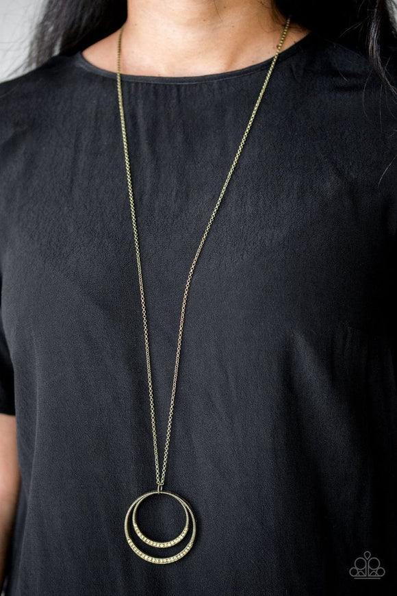 Front and EPICENTER - Brass - Necklace - Paparazzi Accessories