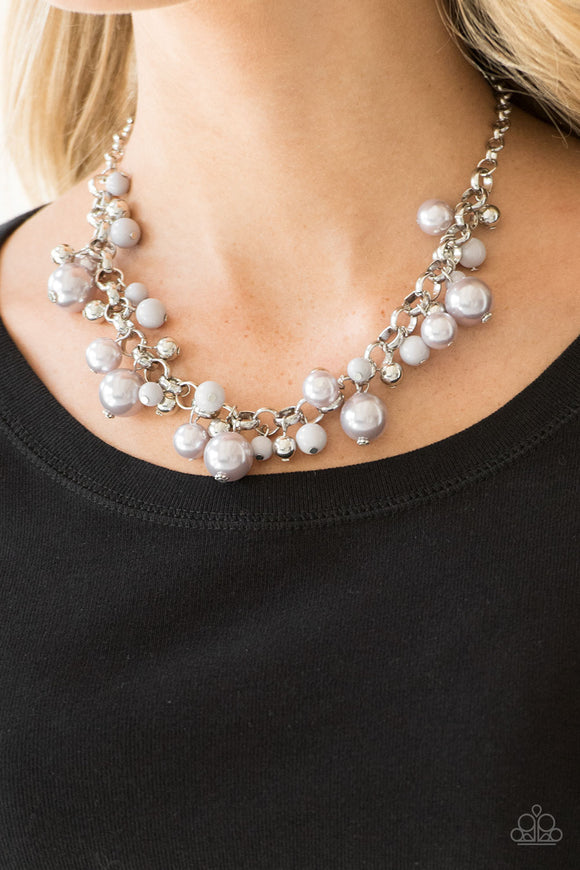 The Upstater - Silver - Pearl - Necklace - Paparazzi Accessories