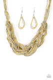 City Catwalk - Gold - Seed Bead - Necklace - Paparazzi Accessories