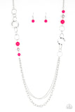 Modern Motley - Pink - Necklace - Paparazzi Accessories