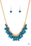 Tour de Trendsetter - Blue And Gold - Necklace - Paparazzi Accessories