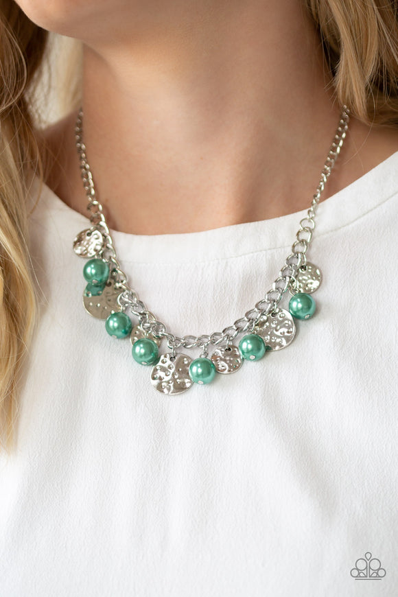 Seaside Sophistication - Green - Pearl - Necklace - Paparazzi Accessories