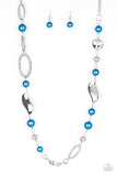All About Me - Blue - Pearl - Necklace - Paparazzi Accessories