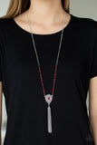 Soul Quest - Red - Bead - Necklace - Paparazzi Accessories