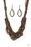City Catwalk - Copper - Seed Bead - Necklace - Paparazzi Accessories