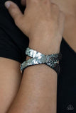 Under The SEQUINS - Rose Gold / Silver - Reversible Sequin - Double Wrap - Bracelet - Paparazzi Accessories