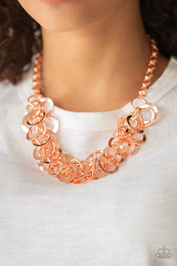 Ringing In The Bling - Copper - Necklace - Paparazzi Accessories